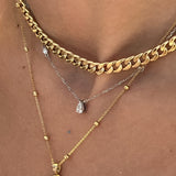 Pear Diamond Necklace