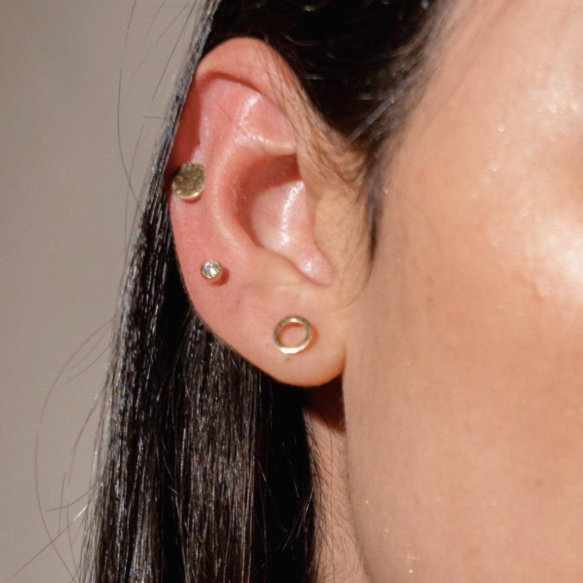 Diamond Bezel Stud - CIEL