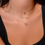 Triple Diamond Necklace