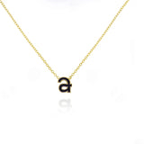 Enamel Letter Necklace