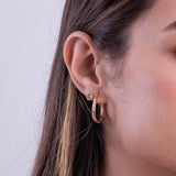 Open Circle Diamond Pavé Stud
