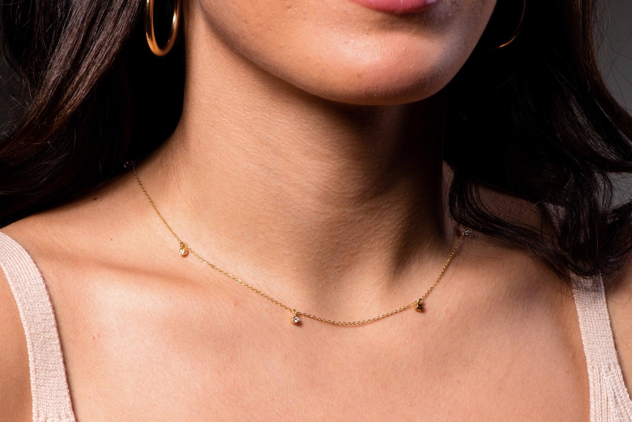 Diamond Drop Necklace - CIEL