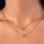 Diamond Bezel Necklace - CIEL