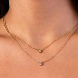 Diamond Bezel Necklace - CIEL