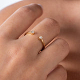 Double Diamond Open Ring - CIEL