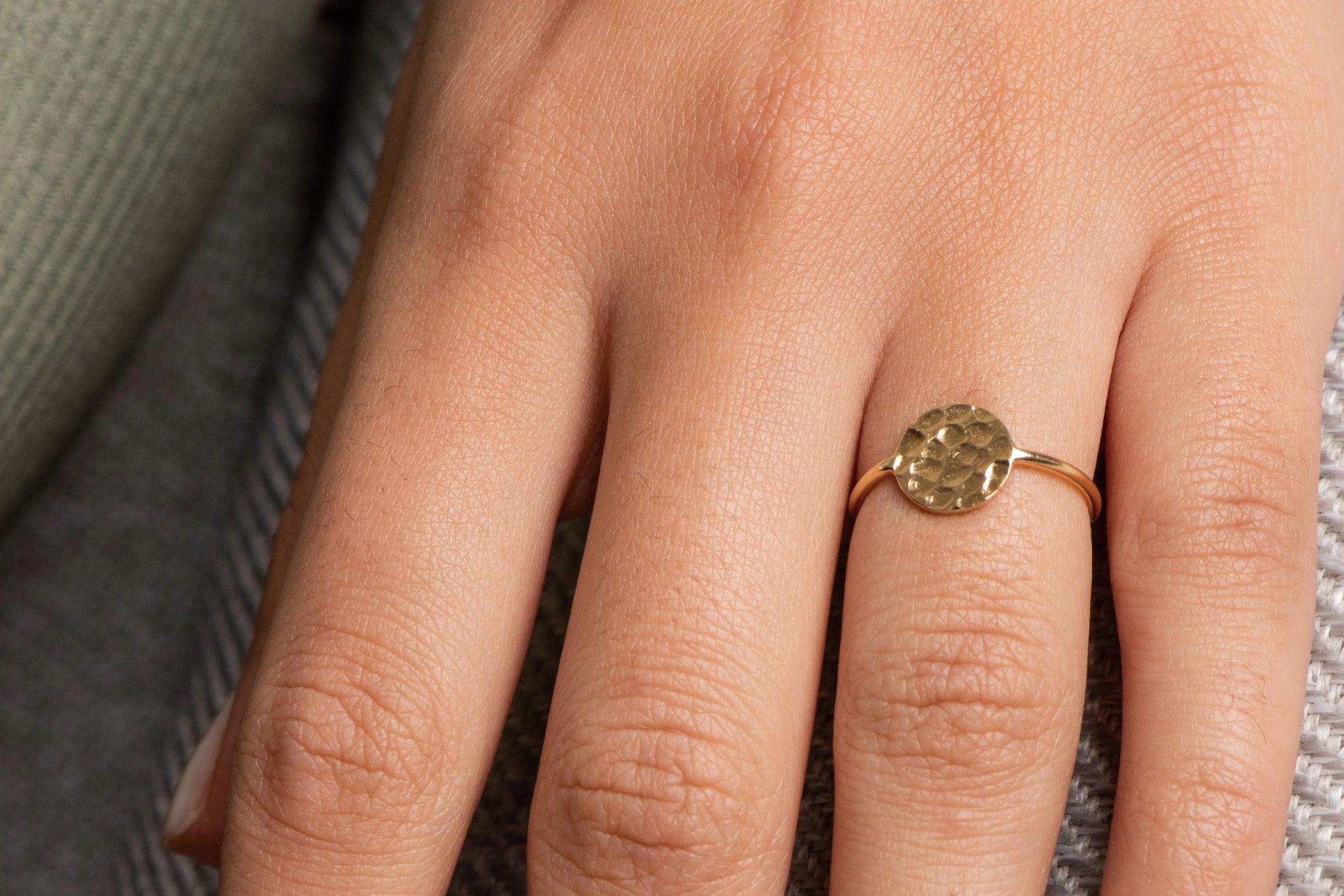 Hammered Coin Ring - CIEL