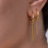 Bar Hoop Charm