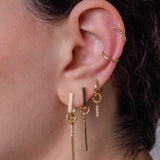 Bar Hoop Charm