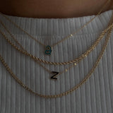 Enamel Letter Necklace
