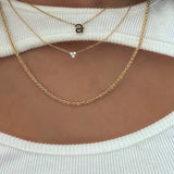 Enamel Letter Necklace