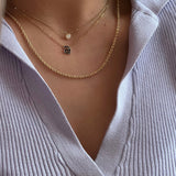 Enamel Letter Necklace