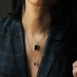 Tiny Black Onyx Pendant