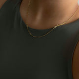 Tiny Paperclip Necklace