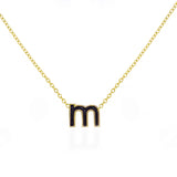 Enamel Letter Necklace