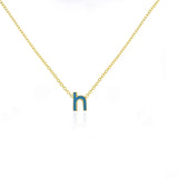 Enamel Letter Necklace