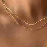 Medium Herringbone Chain Necklace