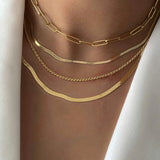 Medium Herringbone Chain Necklace