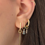 Bar Hoop Charm