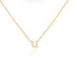 Enamel Letter Necklace